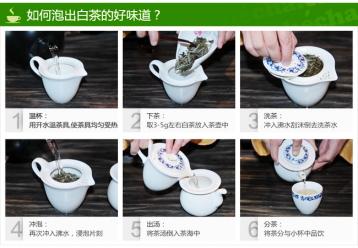 白茶沖泡步驟圖|白茶泡法